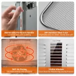 Septree Commercial Large 10 Trays Food Dehydrator - Image 3